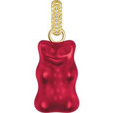 Agat Smykker Thomas Sabo Large Gold Plated Pendant With Red Goldbears Zirconia - Yellow Gold