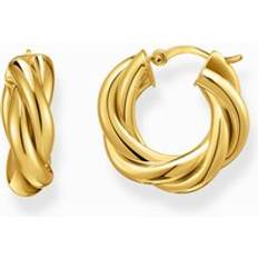 Thomas Sabo Gold Plated Intertwined Hoop Earrings - Yellow Gold