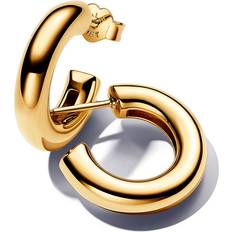 Pandora Earrings Pandora Essence Round Open Gold-Plated Hoop Earrings