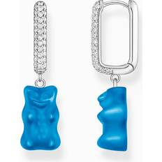 Thomas Sabo Blå Örhängen Thomas Sabo Haribo Singelcreol Gummibjörn med Glittrande Stenar - Blå