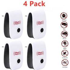 White Pest Control Ywei Ultrasonic Insect Repeller Set of 4