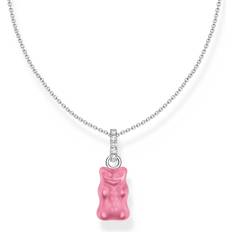 Thomas Sabo Rosa Halsband Thomas Sabo Haribo Halsband Med Rosa Gummibjörn - Silver