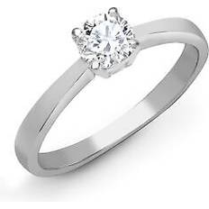 Diamond Solitaire Engagement Ring - Platinum