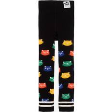 128/134 Byxor Mini Rodini Organic Cotton Cats Leggings - Black