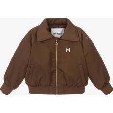 128/134 Jakker Børnetøj Mini Rodini Cool Cats Ansøgning Bomber Jakke - Brun