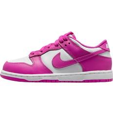 Viola Scarpe da Basket Dunk Low Active Fuchsia Sneakers - White