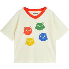 Mini Rodini Cool Cats Logo T-Shirt - Offwhite