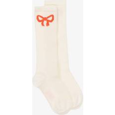 80/86 Strømper Mini Rodini Bow Knæstrømper - Offwhite