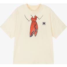 128/134 T-shirts Mini Rodini T-shirt - Offwhite