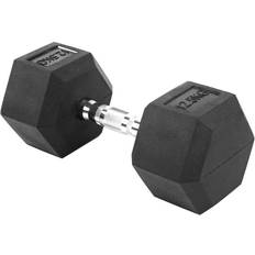 Peak Supps Hex Dumbbells 12.5kg x 1 Rubber Coated Weights