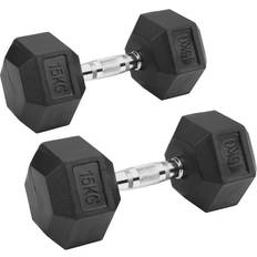 Peak Supps Hex Dumbbells 15kg x 2 Pair