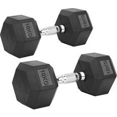 Peak Supps Hex Dumbbells 10kg x 2 Pair