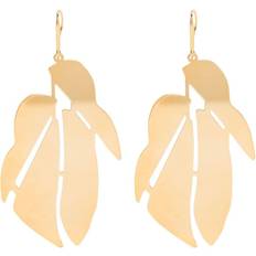 Isabel Marant Leaf Dangle Earrings - Gold Plated Brass