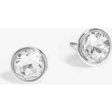 Silver Plated Earrings Jon Richard Silver Plated And Crystal Stud Earrings - Silver