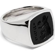 Men - Onyx Rings Tom Wood Athena Onyx-Embellished Ring - Sterling Silver
