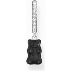 Thomas Sabo Haribo Single Hoop Earring - Black/Silver