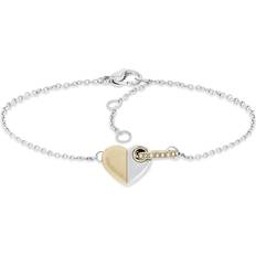 Gioielli Tommy Hilfiger Heart Crystal Chain Bracelet - Silver