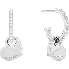 Tommy Hilfiger Boucles d'oreilles Tommy Hilfiger Damen Ohrringe 2780882 Herz - Silber