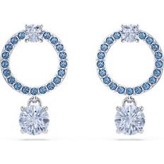 Swarovski Attract Drop Ohrhänger Rundschliff - Blau