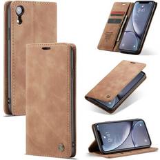 Apple Covers med kortholder Apple iPhone Xr Nahkainen Suojakotelo Khaki