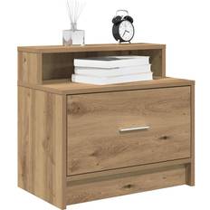 Møbler vidaXL Cabinets with Drawer 2 pcs Artisan Oak 51 x 31 x 47 cm Bedside Table