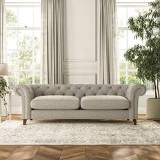 Furniture Dunelm Pimlico 4 Seater Chunky Weave Natural Sofa