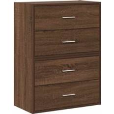 Cajones Retráctiles Armarios vidaXL Engineered Wood Cabinets with 2 Drawers 2 pcs Storage Cabinet