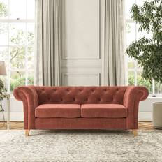 Furniture Dunelm Pimlico Tonal Plush Sofa 3 Seater