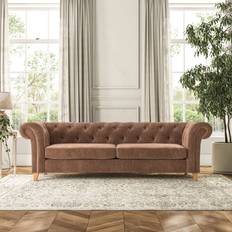 Furniture Dunelm Pimlico 4 Seater Tonal Plush Sofa