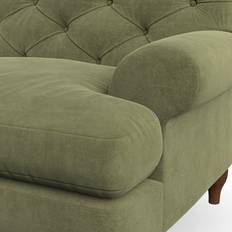 Furniture Dunelm Canterbury 4 Seater Luxury Velvet Olive Sofa