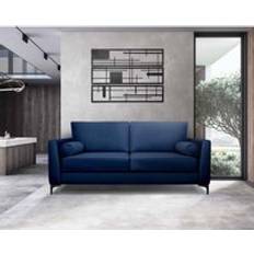 Furniture Modern Home Ezra 3 Seater Navy Sofa