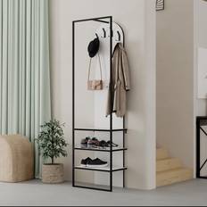 Fwstyle Tall Slim White Coat Shoe Rack