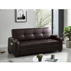 Cuir Canapés Mirella Schlafsofa Braun Sofa