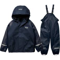 Helly Hansen Regnjackor Barnkläder Helly Hansen Barn Bergen Fleecejacka-fodrat Regnset 2.0 Marinblå 116/6
