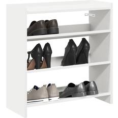 vidaXL Skohylla Vit 60 x 25 x 62 cm Skoställ