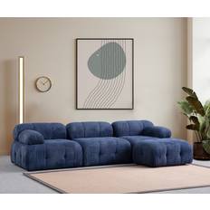 Sohvat Petite Ecksofa Night Blue Sofa 3-Sitzer