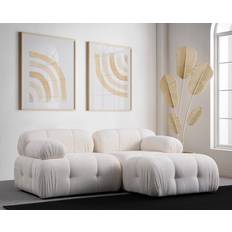 Andrarum Bengul Med Divan 2-Sits Vit Soffa