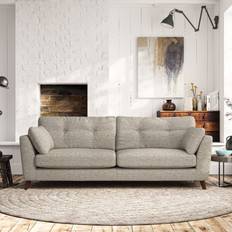 Furniture Dunelm Peyton 4 Seater Chunky Weave Natural Sofa