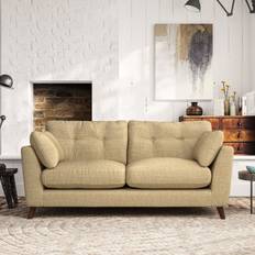 Furniture Dunelm Peyton 3 Seater Chunky Tonal Weave Sofa