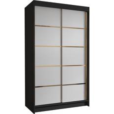 Mirjan24 100 x 200 cm Vit Svart Garderob
