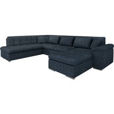 Blåa - U-soffor Mirjan24 Ecksofa Niko Bis Premium 350 cm Sofa