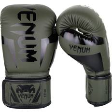 S Gloves Venum Elite Boxing Gloves Khaki/Black 14oz