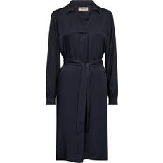 Mos Mosh Dam Klänningar Mos Mosh Soft Twill Dress - Salute Navy