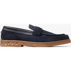 39 ⅓ - Homme Mocassins Jimmy Choo Vy Josh Driver Reverse-suede Loafers - Navy