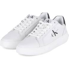 Calvin Klein Chunky Cupsole Mono Lth Sneakers - Bright White/Black