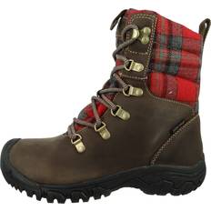 Keen Women Boots Keen Greta Insulated Waterproof Boots - Dark Brown/Red Plaid