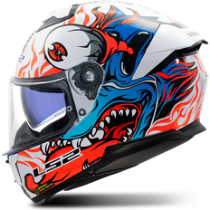 LS2 FF808 Stream II Full Face Helmet White-Blue