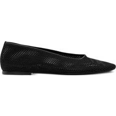 Burberry Low Shoes Burberry Mesh Fabric Ballet Flats - Black