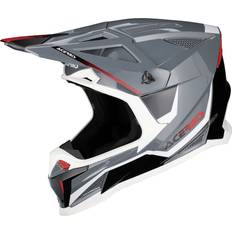 Acerbis T711, motocross helmet color: Grey/Black/Red
