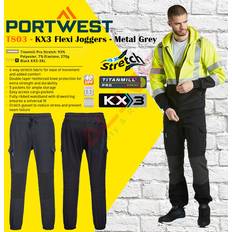 Portwest Flexi Joggers Slim Fit - Grey